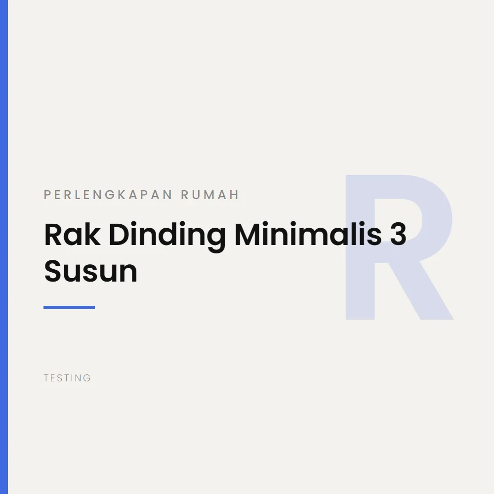 Rak Dinding Minimalis 3 Susun