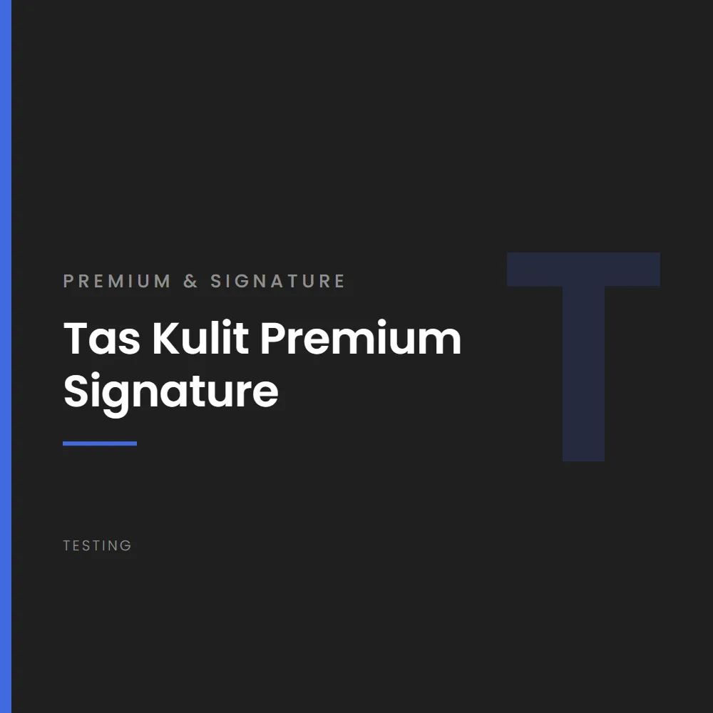 Tas Kulit Premium Signature